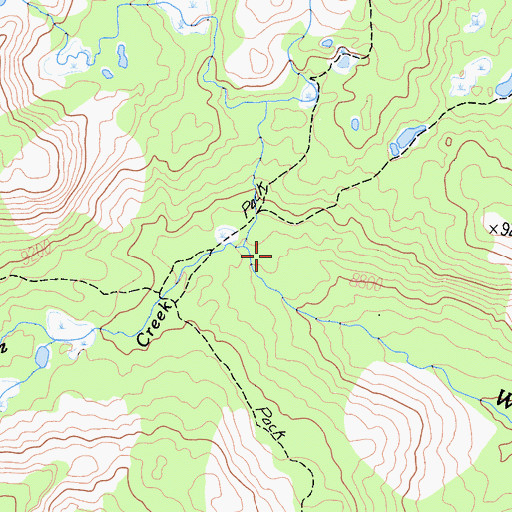 Topographic Map of Fernandez Creek, CA