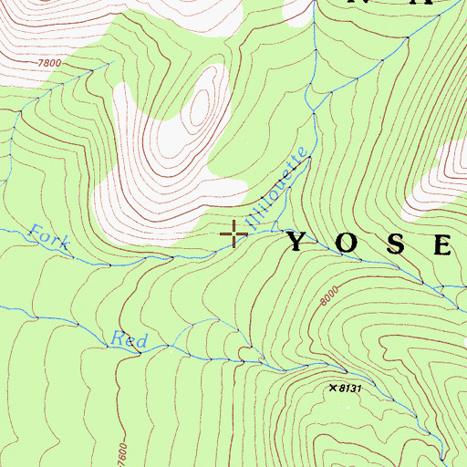 Topographic Map of Gray Creek, CA