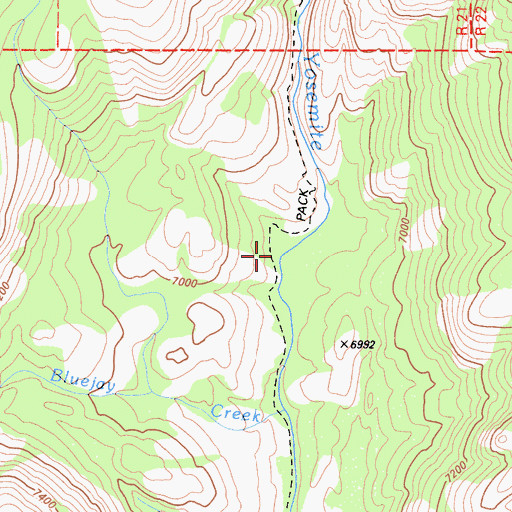 Topographic Map of Hetch Hetchy Trail (historical), CA