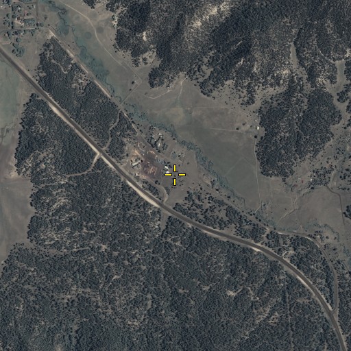 Aerial/Satellite Image of Rogers Cemetery, AZ