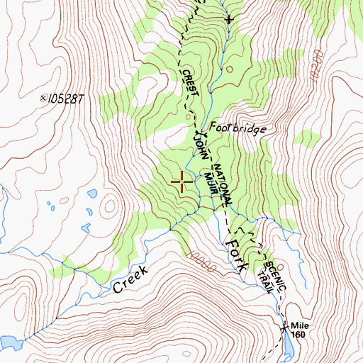 Topographic Map of Maclure Creek, CA