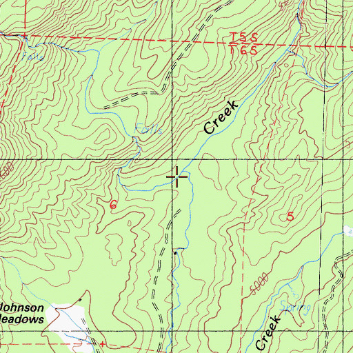 Topographic Map of Mugler Creek, CA