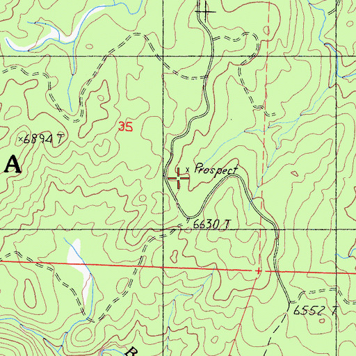 Topographic Map of North McSwain Mine (historical), CA