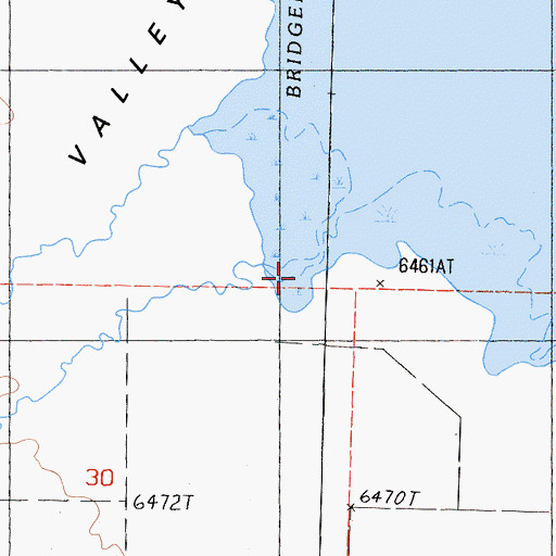 Topographic Map of Robinson Creek, CA