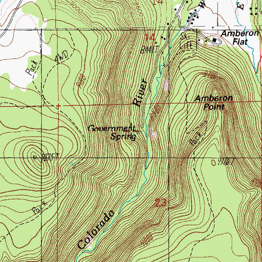 Topographic Map of Government Spring, AZ