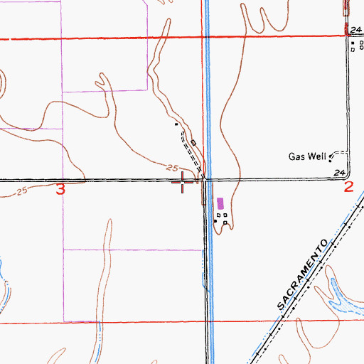 Topographic Map of Dudley Creek, CA