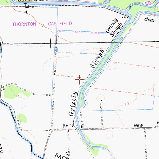 Topographic Map of Grizzly Slough, CA