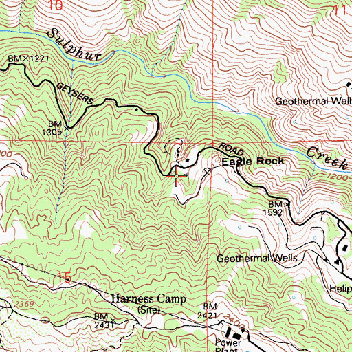 Topographic Map of Adit Number One, CA