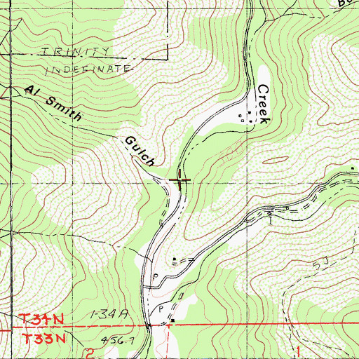 Topographic Map of Al Smith Gulch, CA