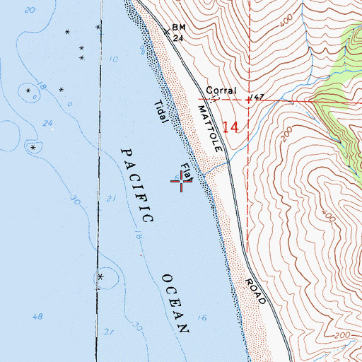 Topographic Map of Davis Creek, CA