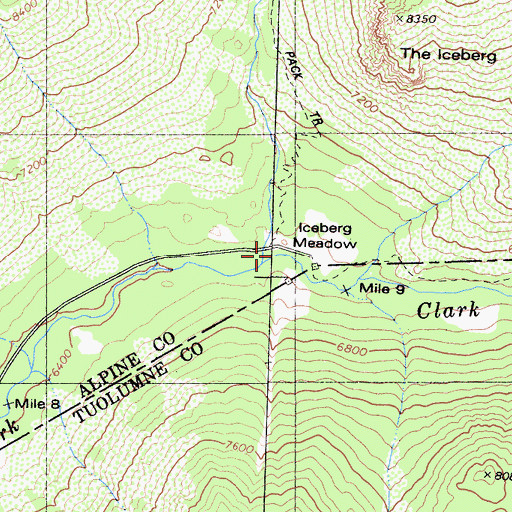 Topographic Map of Disaster Creek, CA