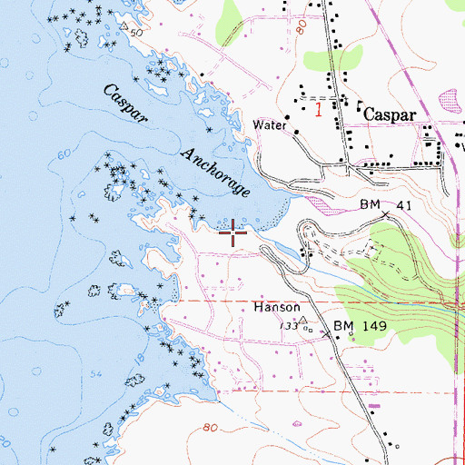 Topographic Map of Doyle Creek, CA