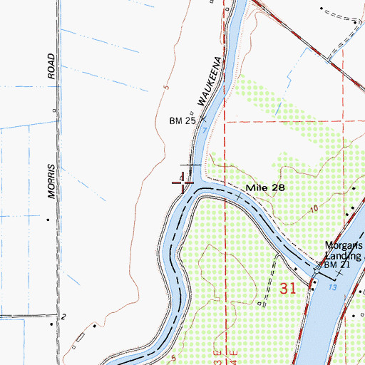 Topographic Map of Elk Slough, CA
