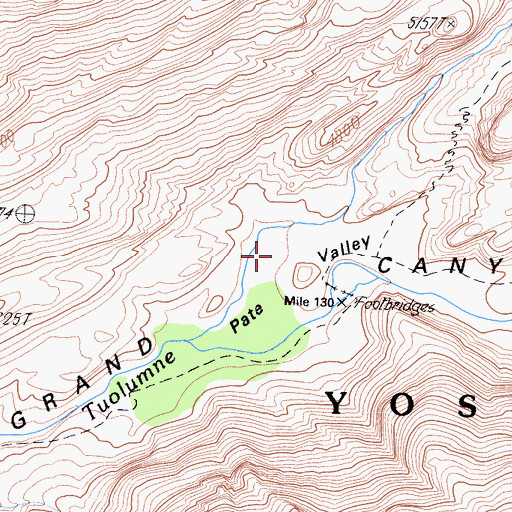 Topographic Map of Pate Valley, CA