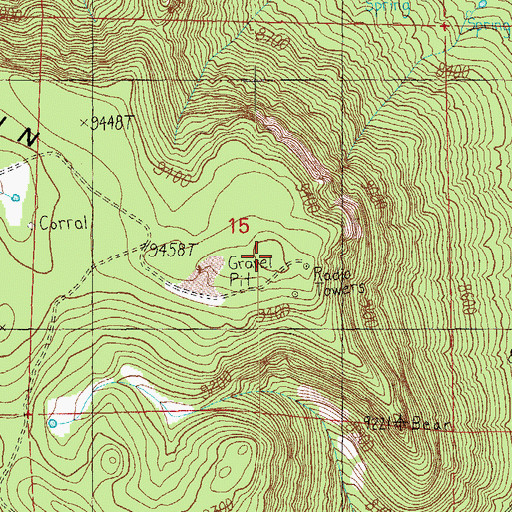Topographic Map of South Mountain, AZ