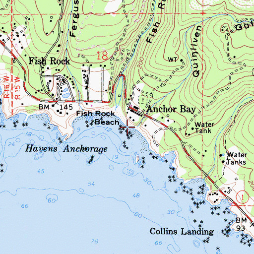 Topographic Map of Quinliven Gulch, CA