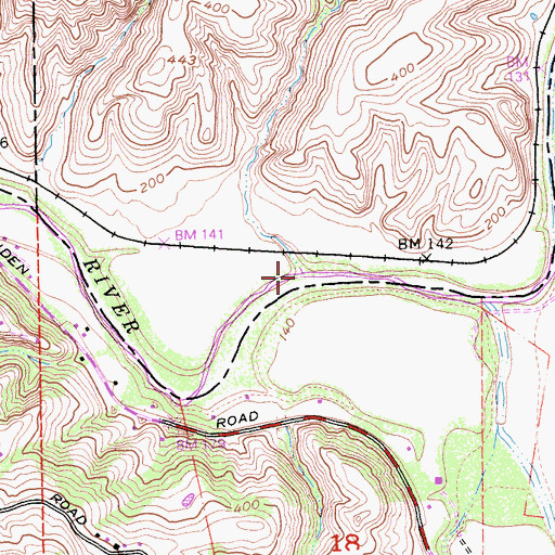 Topographic Map of Sargent Creek, CA