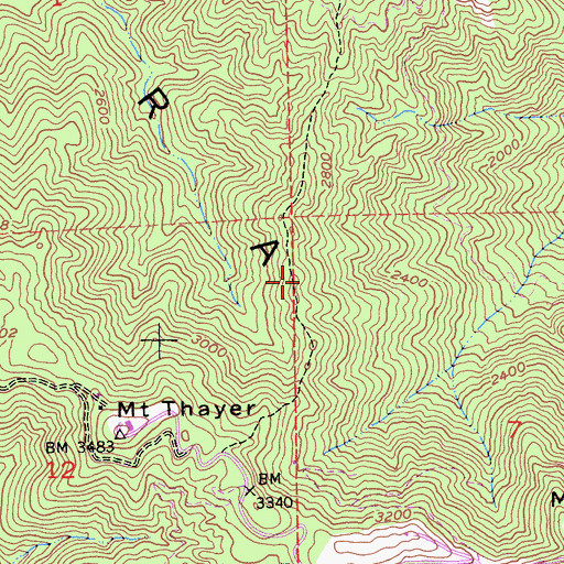 Topographic Map of Sierra Azul, CA