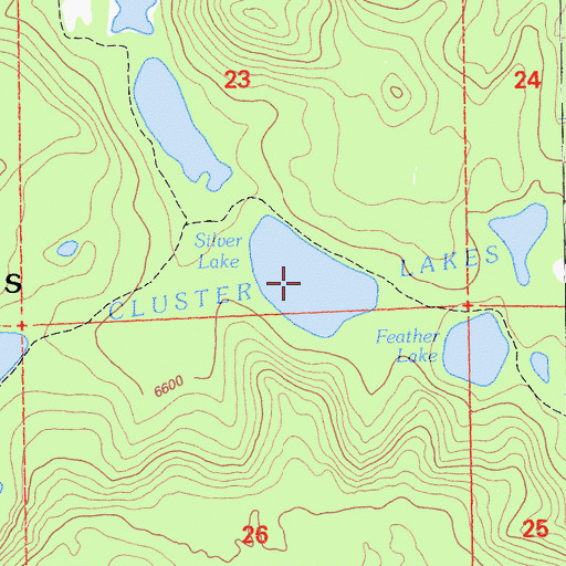 Topographic Map of Silver Lake, CA