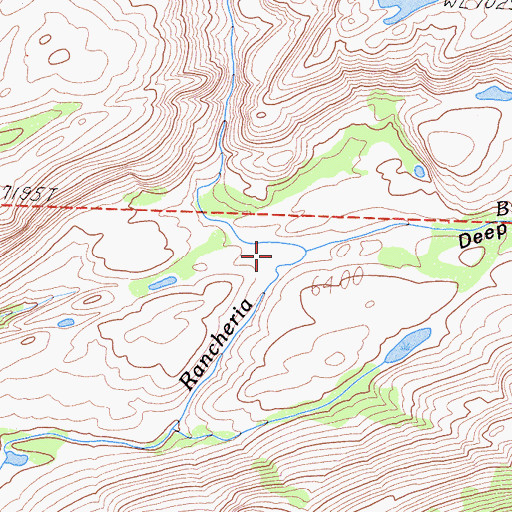 Topographic Map of Deep Canyon, CA