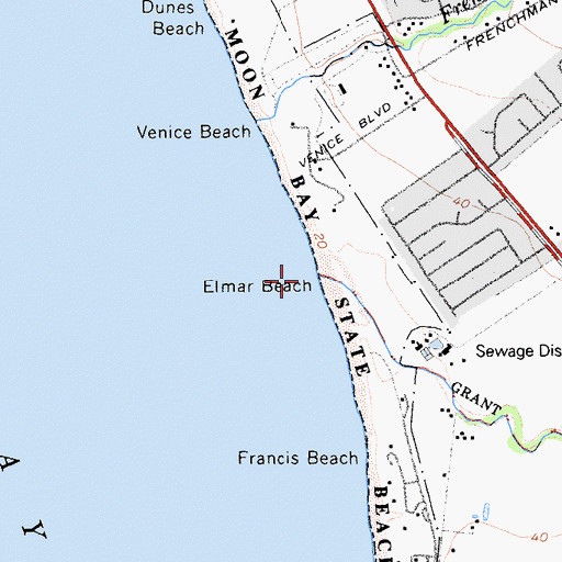 Topographic Map of Pilarcitos Creek, CA