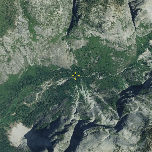 Aerial/Satellite Image of Snow Creek, CA