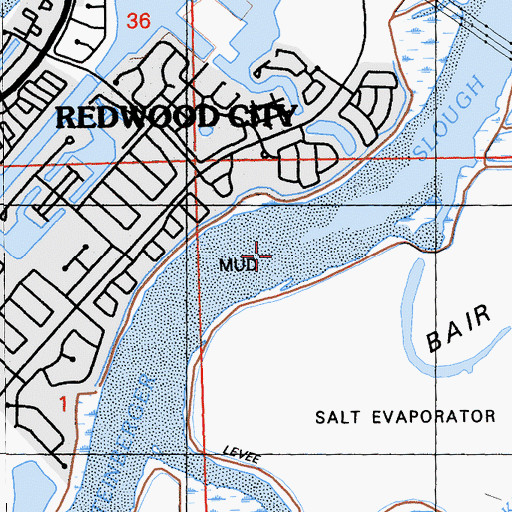 Topographic Map of Steinberger Slough, CA
