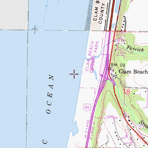 Topographic Map of Strawberry Creek, CA