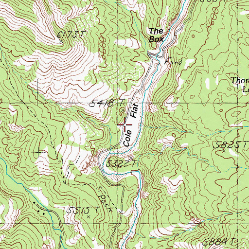 Topographic Map of Cole Flat, AZ