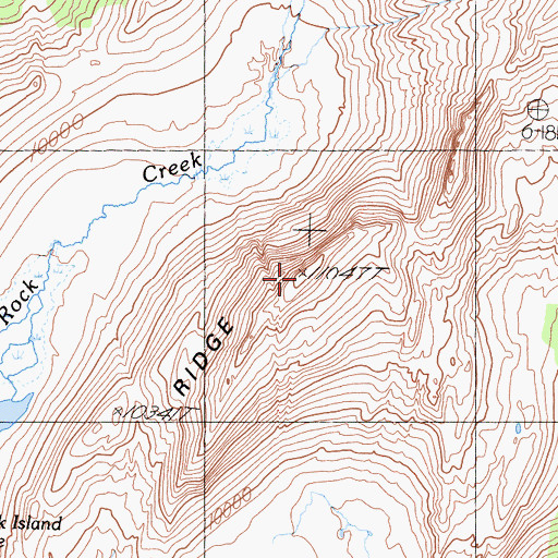 Topographic Map of Suicide Ridge, CA