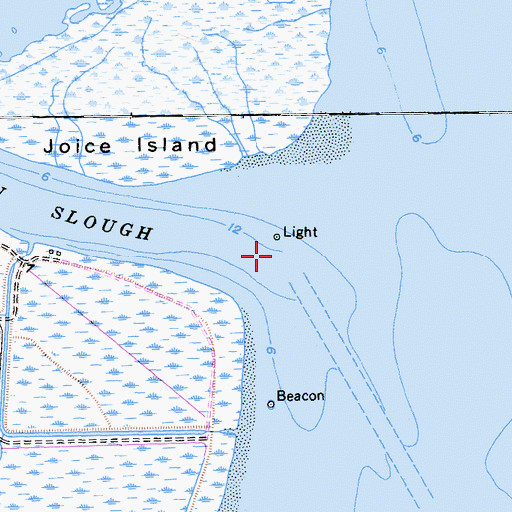 Topographic Map of Suisun Slough, CA