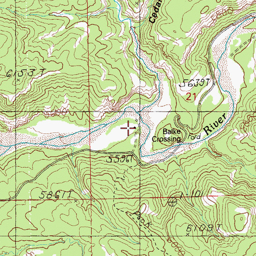 Topographic Map of Coleman Ranch, AZ