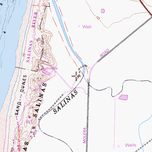 Topographic Map of Tembladero Slough, CA