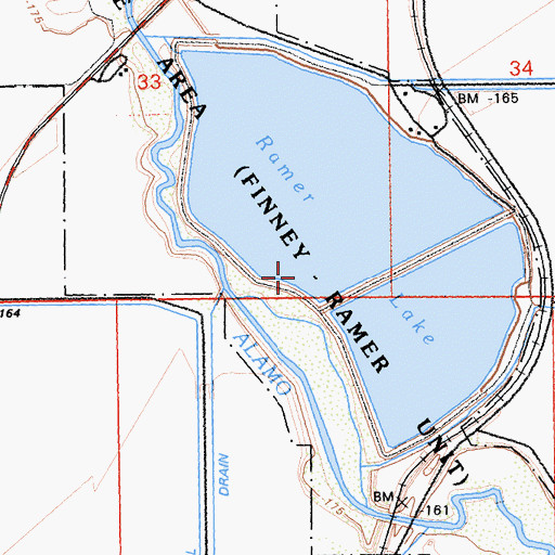 Topographic Map of Imperial Waterfowl Management Area, CA