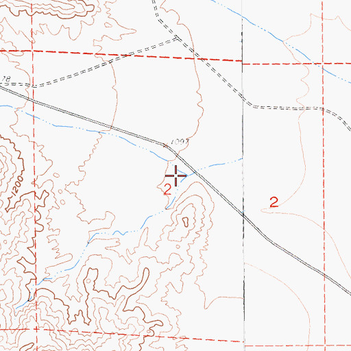 Topographic Map of Jojoba Wash, CA
