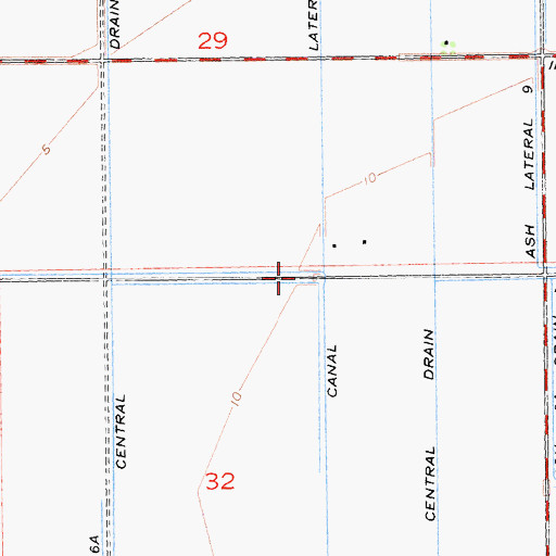 Topographic Map of Alamitos Canal Lateral Eight, CA