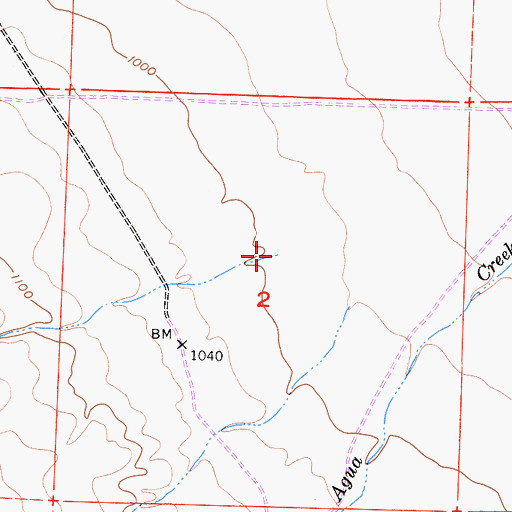 Topographic Map of Devilwater Creek, CA