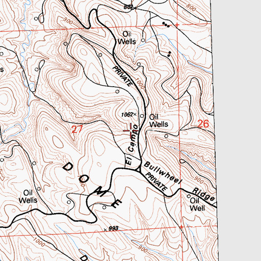 Topographic Map of El Campo, CA