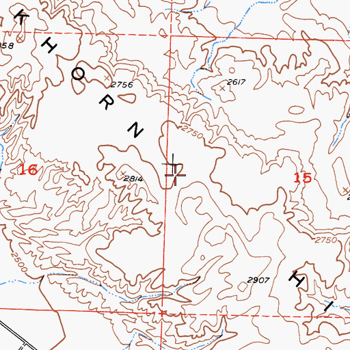 Topographic Map of Elkhorn Hills, CA