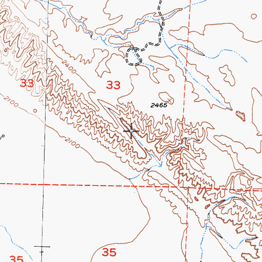 Topographic Map of Elkhorn Scarp, CA