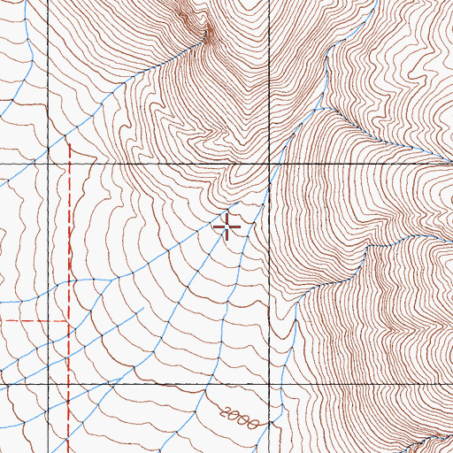 Topographic Map of Panamint Canyon, CA
