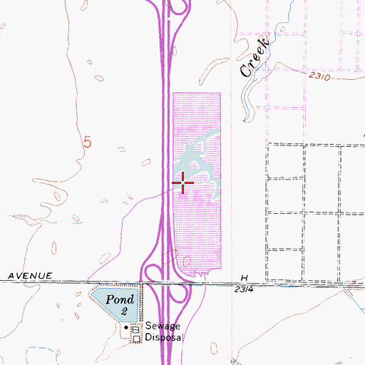 Topographic Map of Pond Two, CA