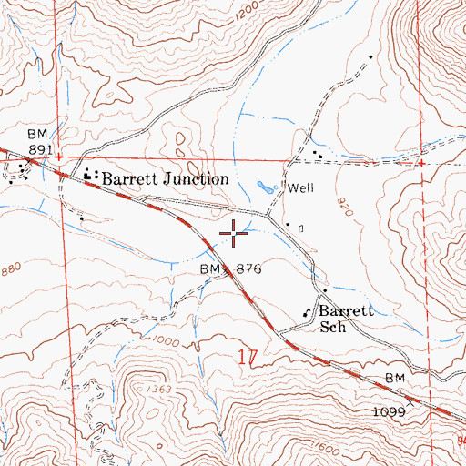 Topographic Map of Potrero Creek, CA