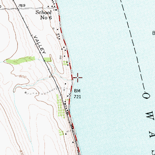 Topographic Map of Fays Point, NY
