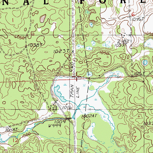 Topographic Map of Cook's Station Post Office (historical), MI