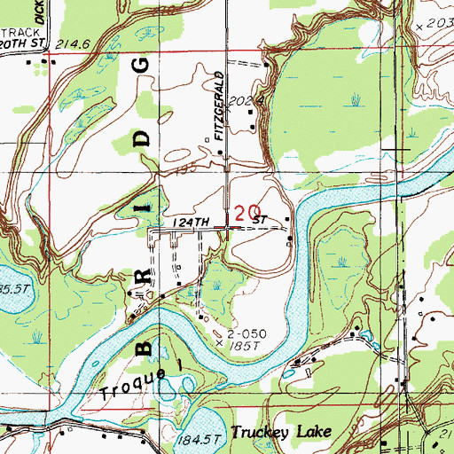 Topographic Map of Indian Cemetery, MI