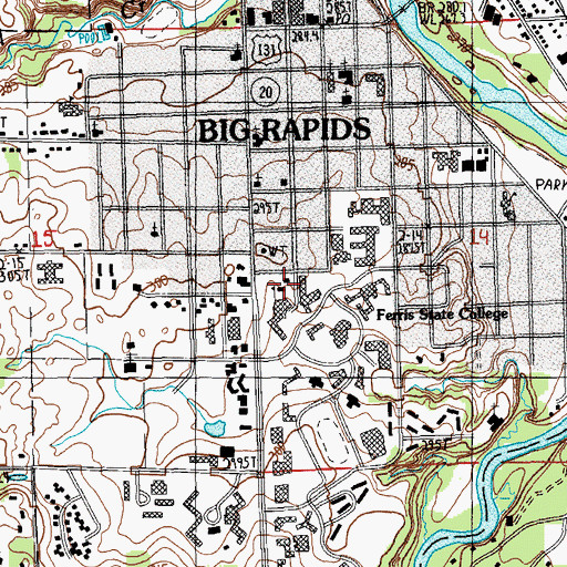 Topographic Map of McKessey House, MI
