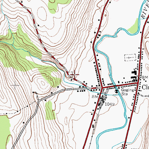 Topographic Map of Holmes Cemetery, NY