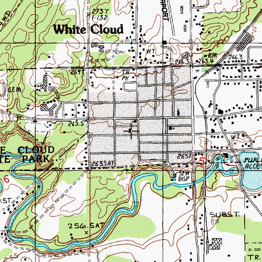 Topographic Map of Saint Joseph Catholic Church, MI