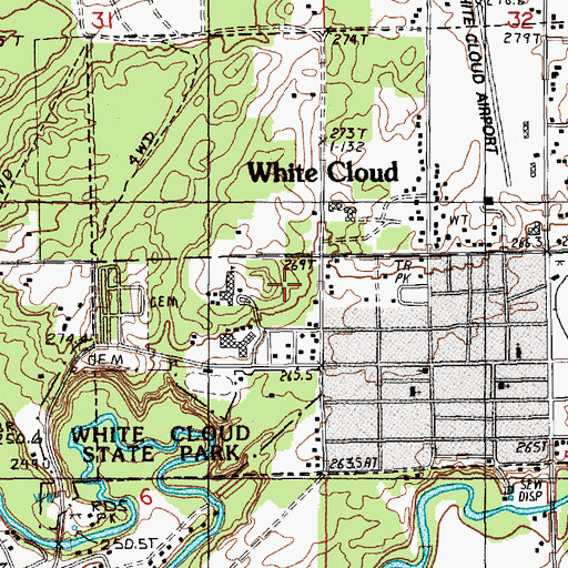 Topographic Map of Jack D Jones Elementary School, MI